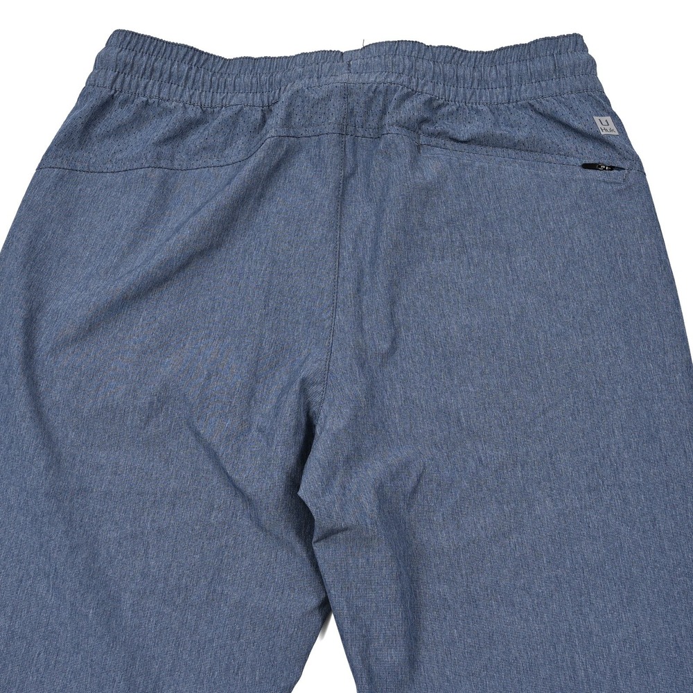 Huk Pants Womens Medium Blue Journey Roll Up Woven Performance Fishing Quick Dry - Picture 8 of 10